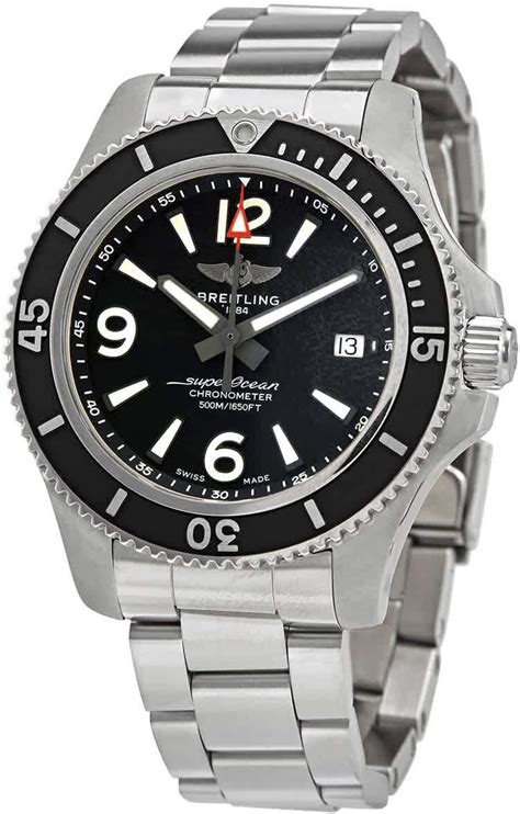 Mens Breitling Superocean 42mm Watch 500 Meter Waterproof.